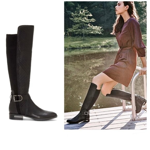 Vince Camuto Pordalia Riding Black Tall 